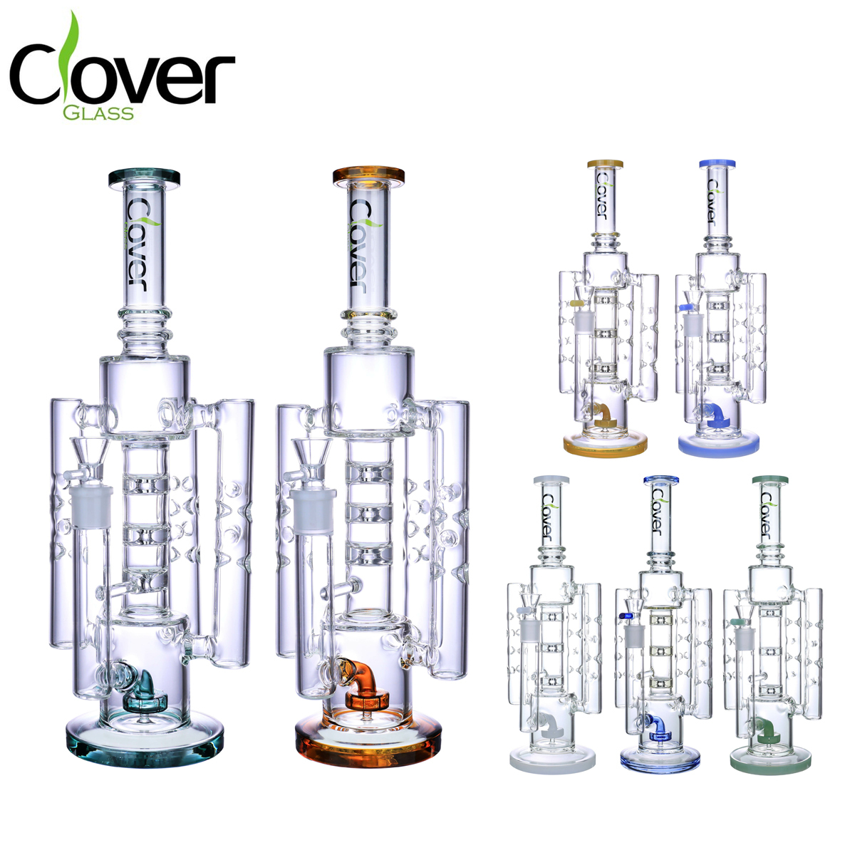 🇺🇸Clover - WPB-379 Bong 玻璃水煙壺 （38cm）