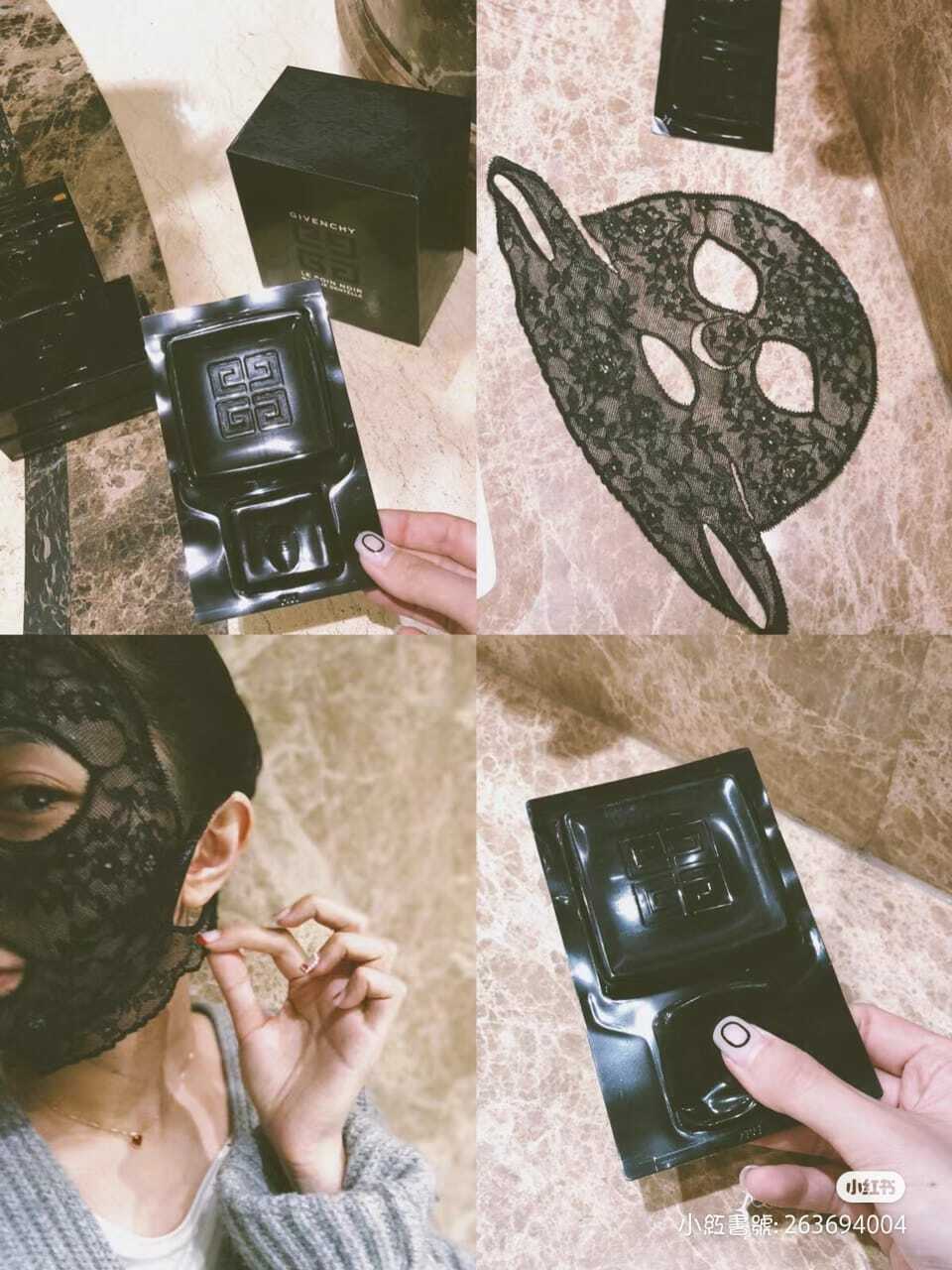 GIVENCHY墨藻蕾絲面膜四片裝