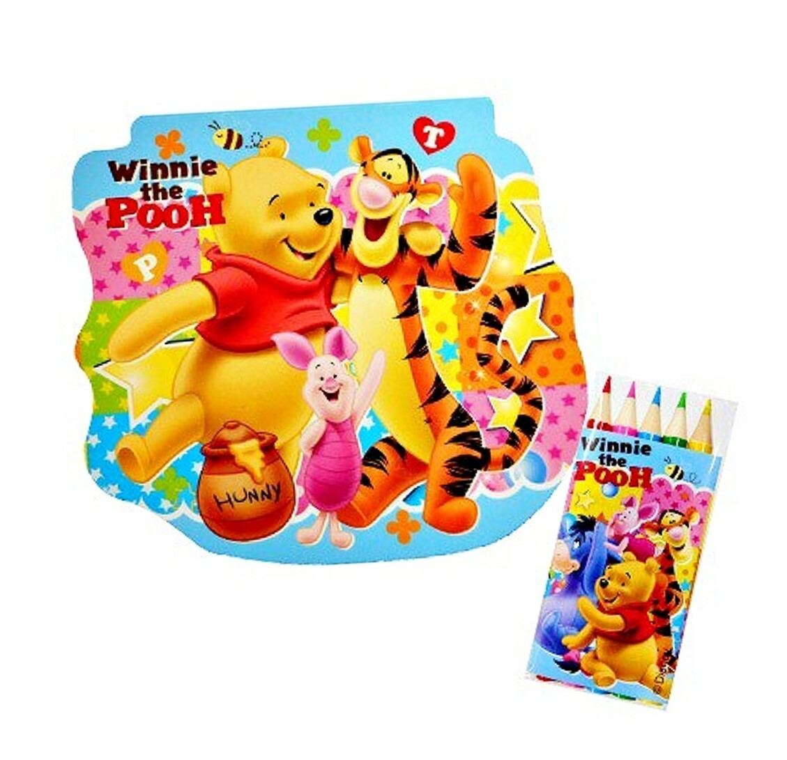 迪士尼小熊維尼 - 填色簿連顏色筆(日本直送)