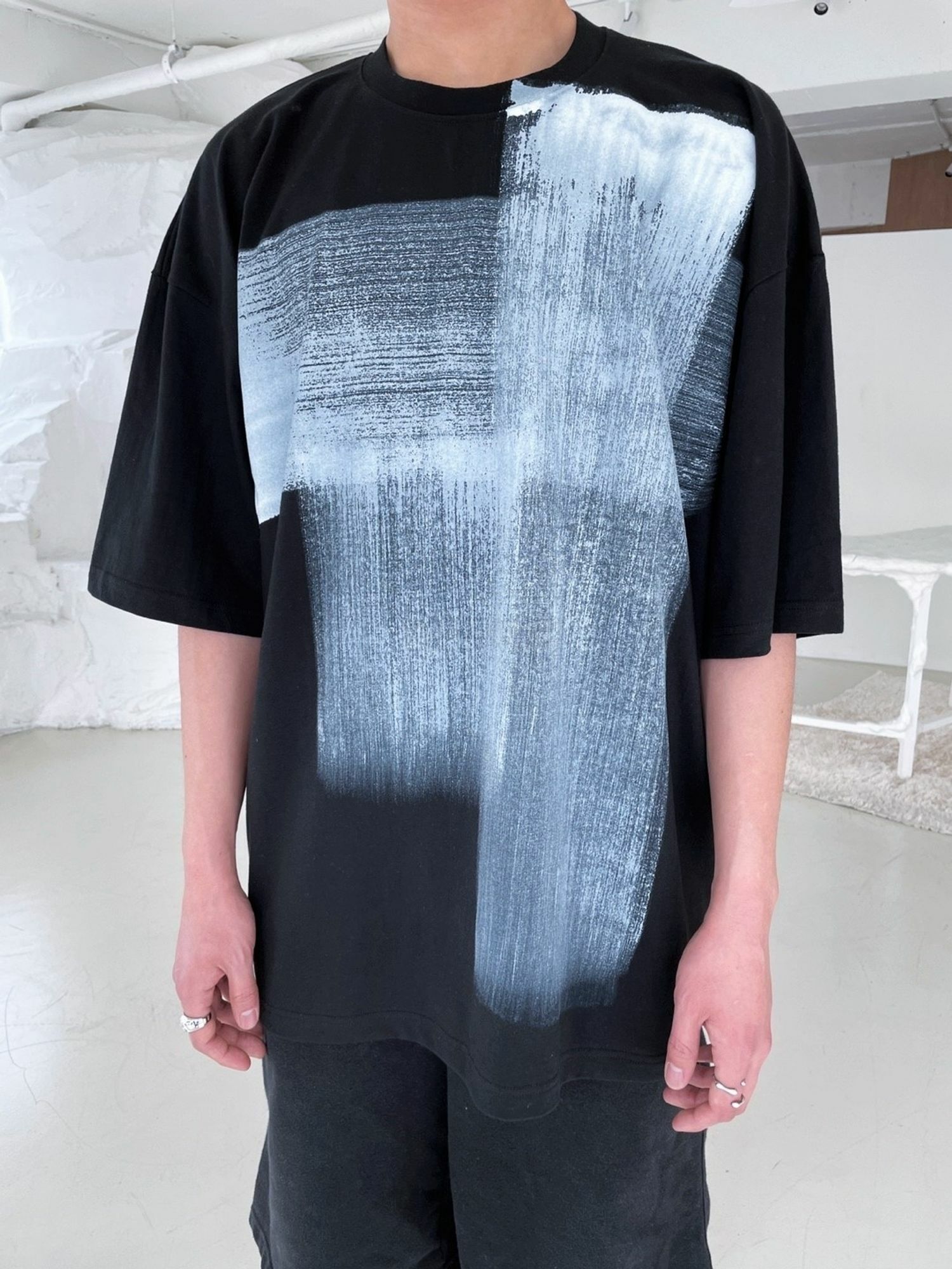 毛筆塗色短袖T恤