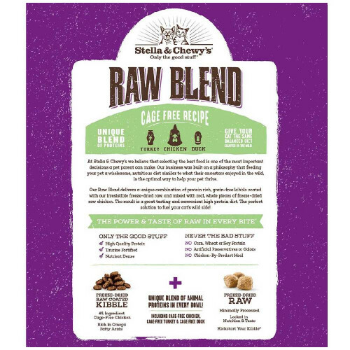 Stella & Chewy’s – 外層凍乾脫水+凍乾生肉粒乾糧 放養火雞+雞+鴨配方 (湖水綠) Raw Coated Turkey+Chicken+Duck 5lb