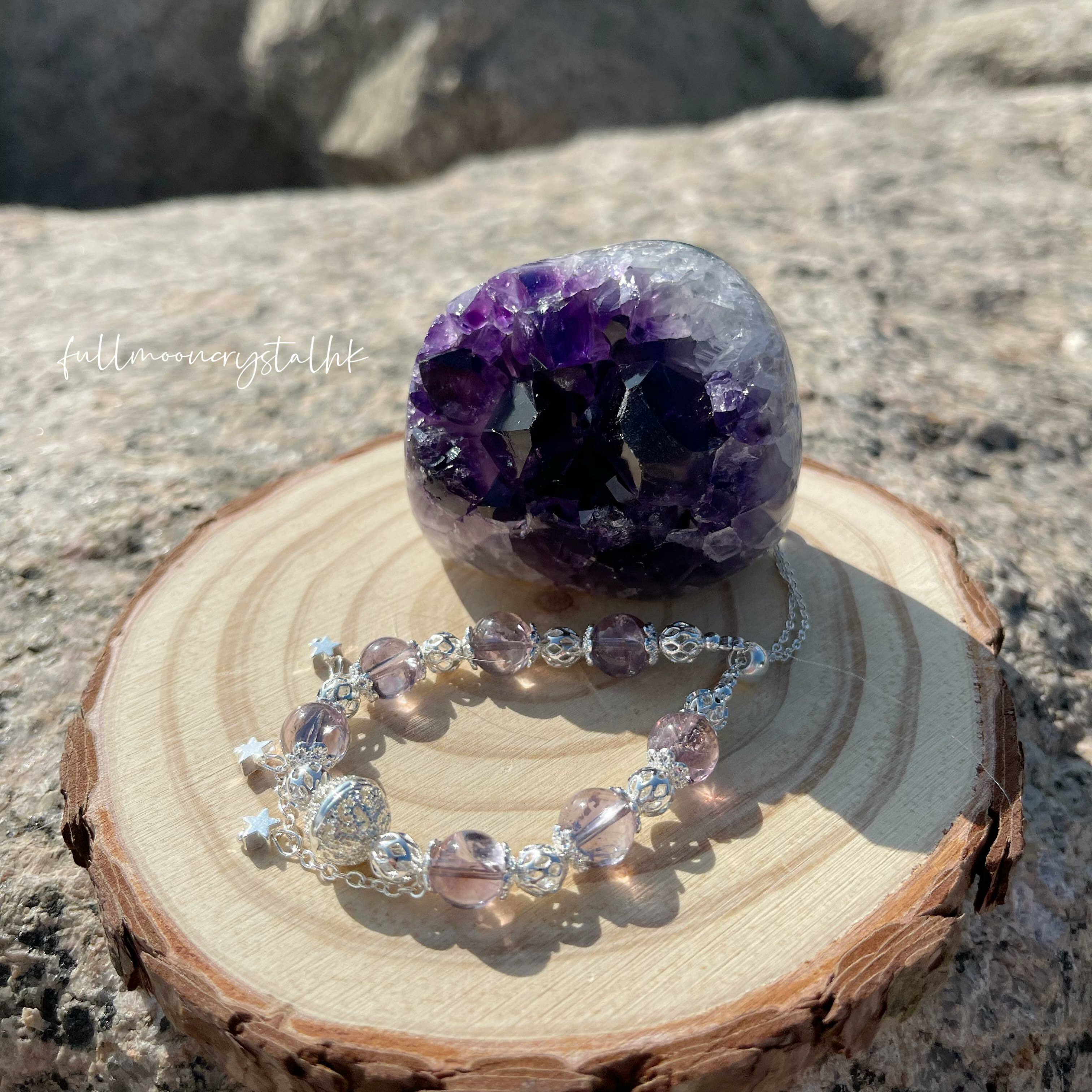 紫阿賽設計款手鏈