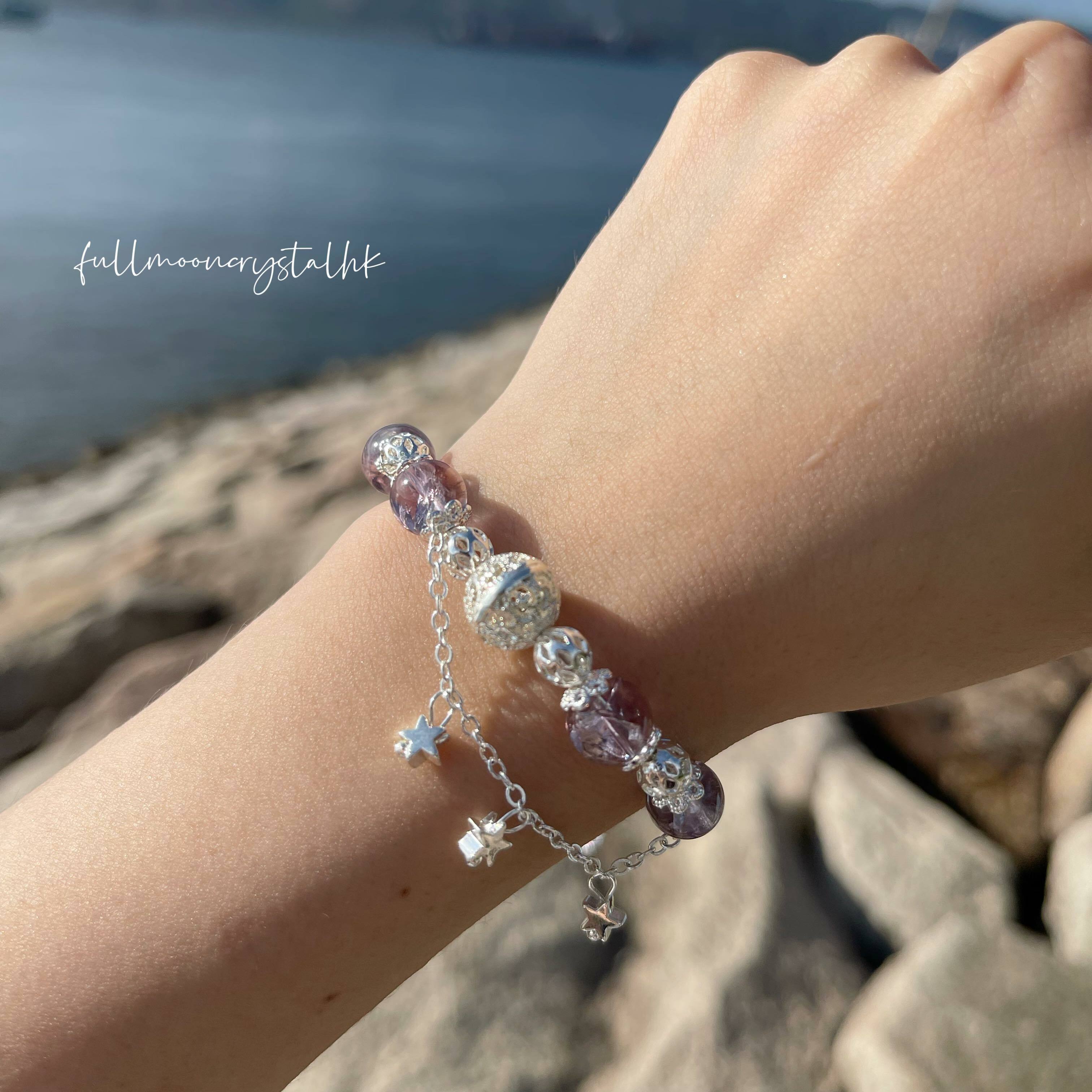 紫阿賽設計款手鏈