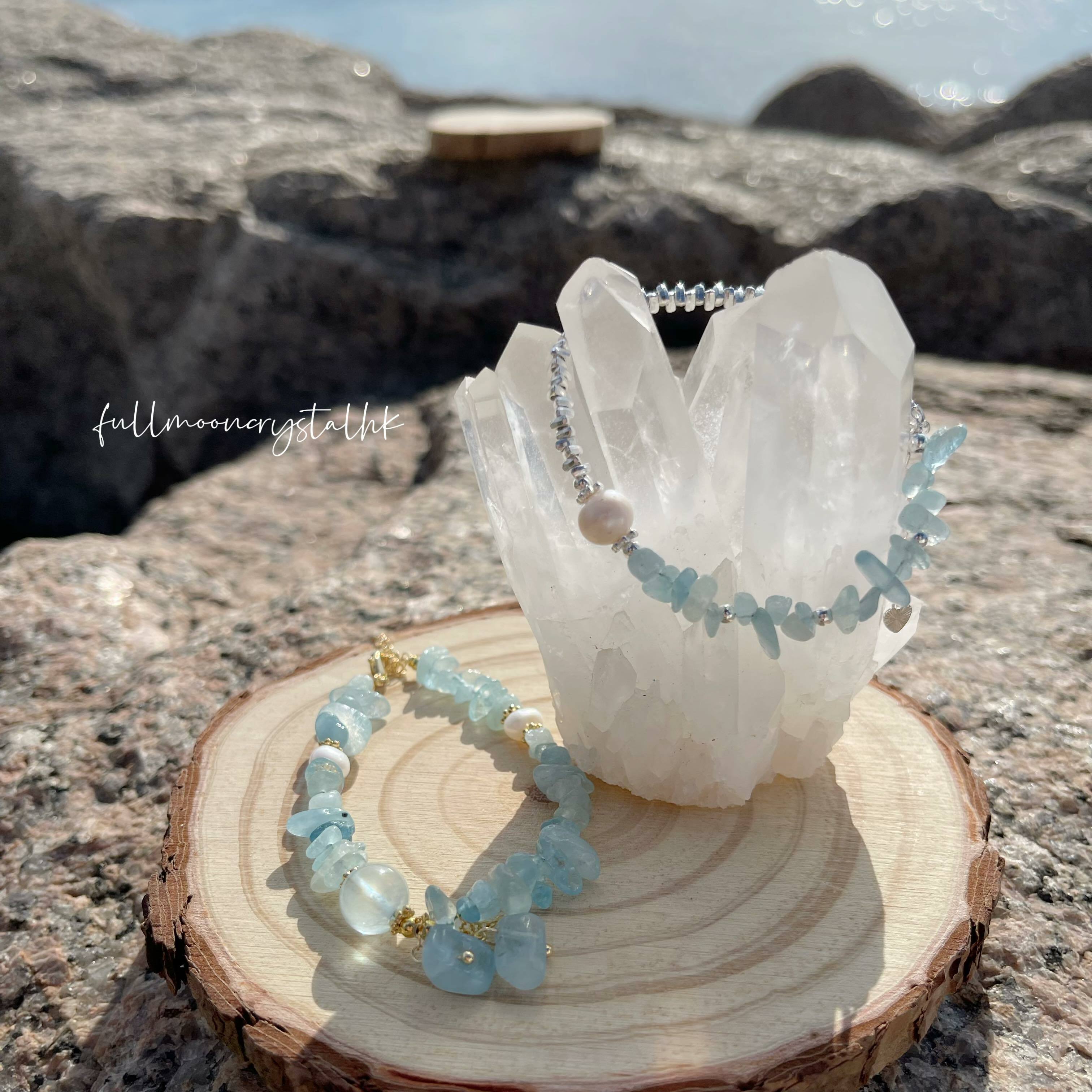 海藍寶碎石手鏈