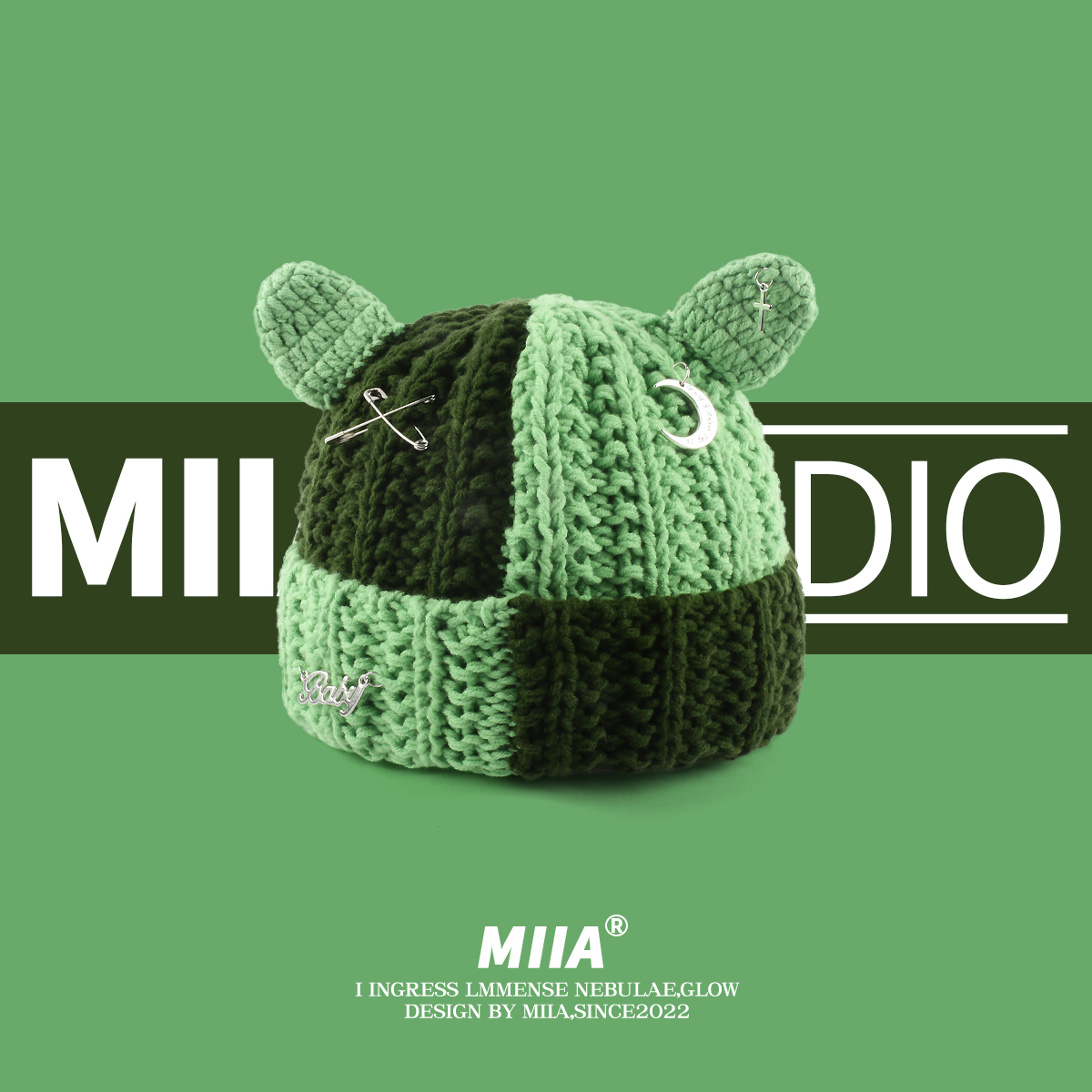 HK07 精選日系設計熊熊針織帽