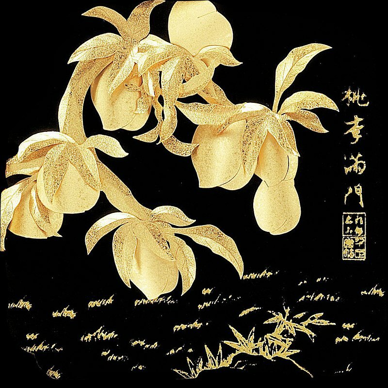 桃李滿門│杏壇、杏林禮物、謝師禮品│金箔畫禮品│客製化禮物