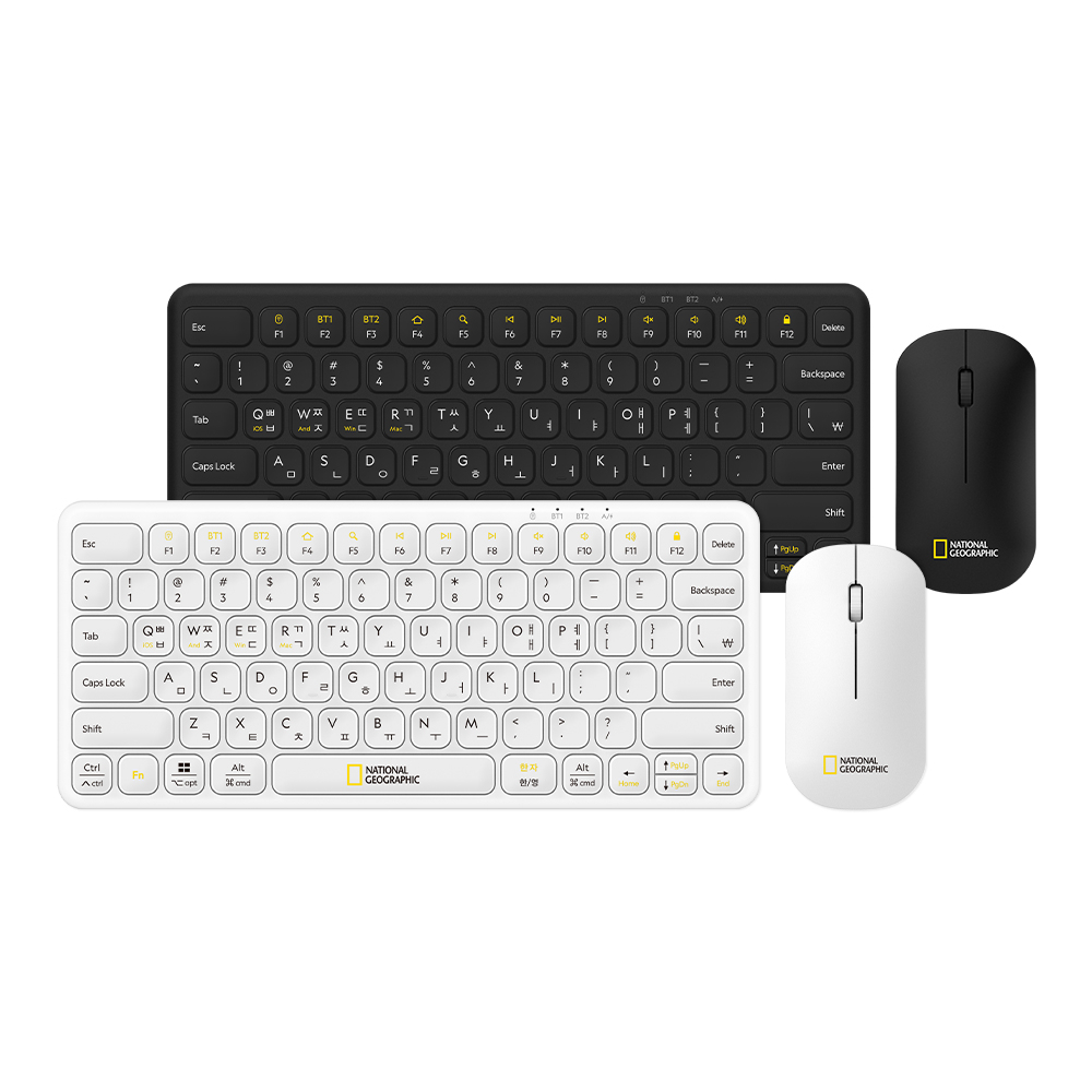 National Geographic Bluetooth Multi-Device Slim Keyboard & Mouse SET