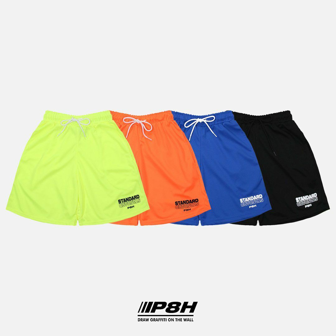 英文字圖案短褲 PLUS82HIYA-013P