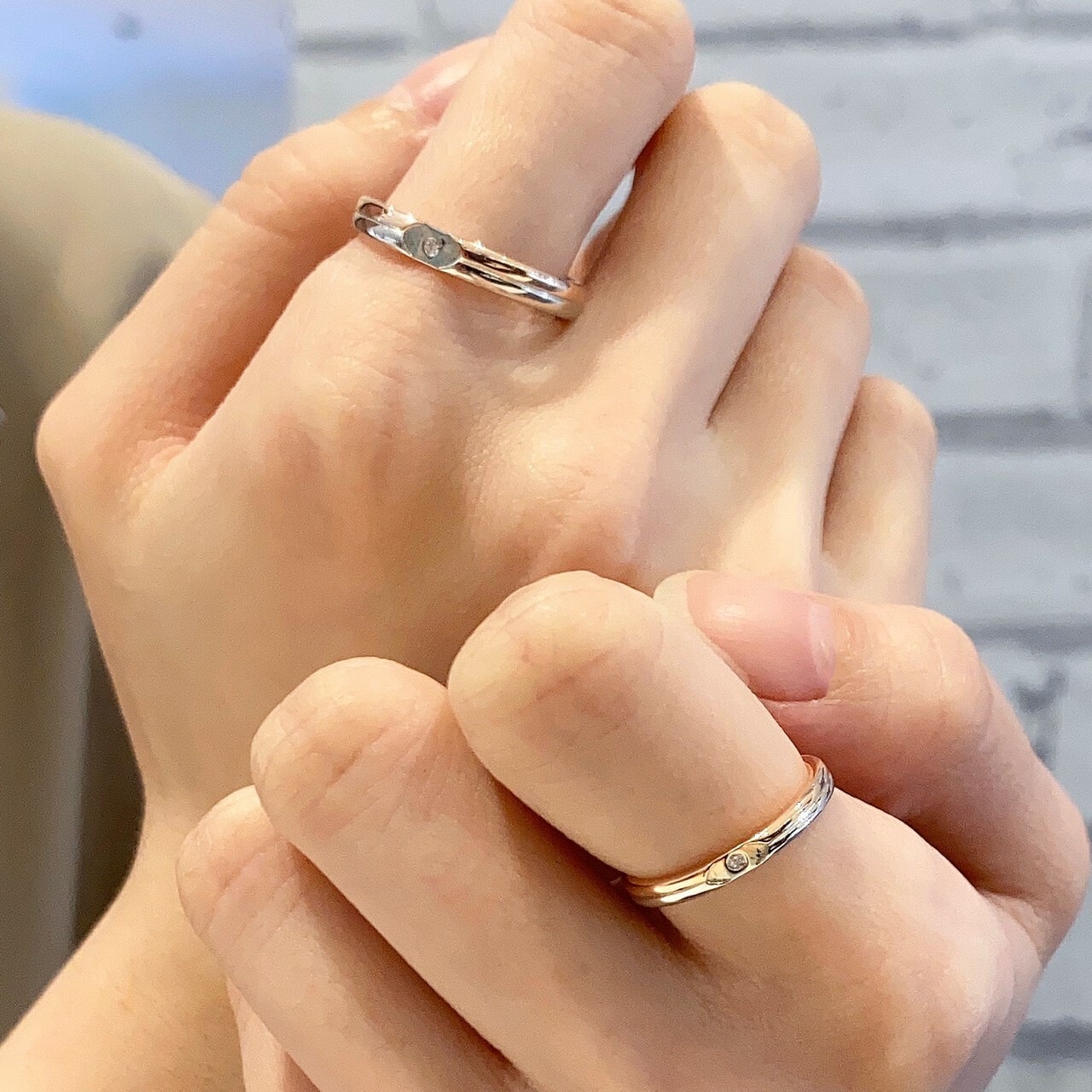 伴你左右 純銀對戒