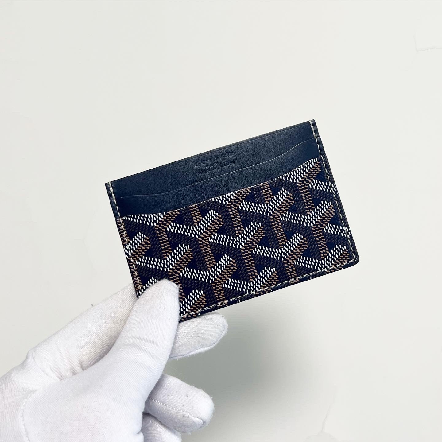 Goyard Classic Card Holder (Navy)