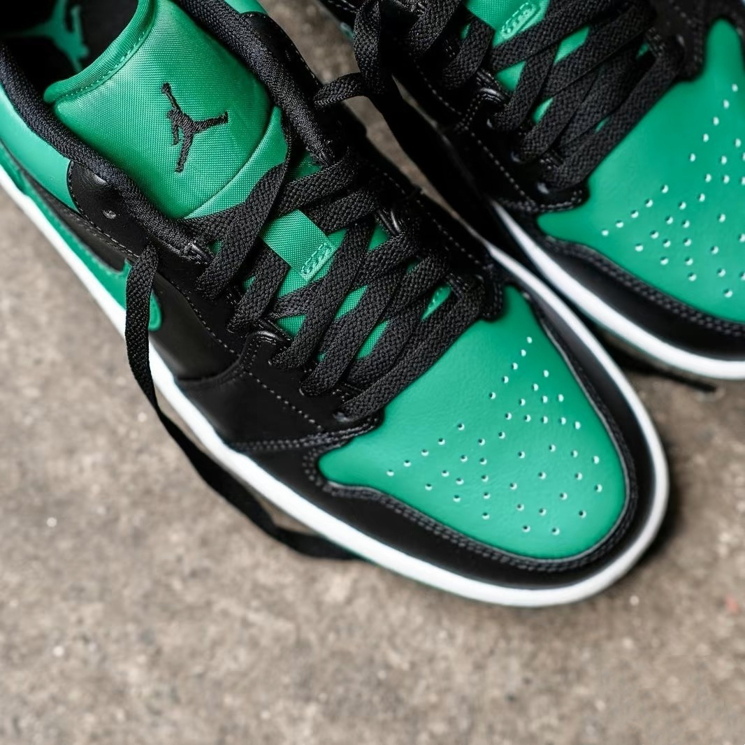 Air Jordan 1 Low GS 'Black Lucky Green' 553560-065【現貨商品】