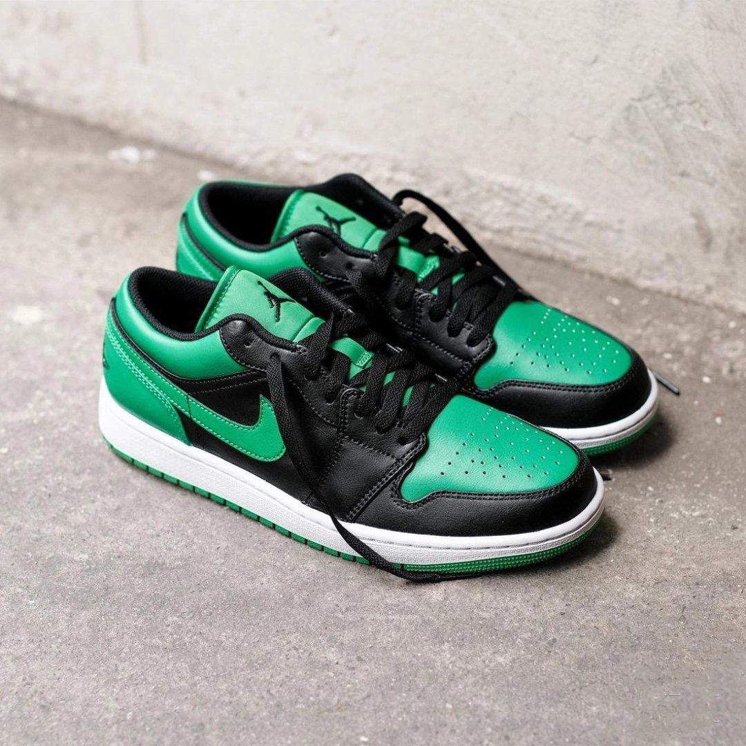 Air Jordan 1 Low GS 'Black Lucky Green' 553560-065【現貨商品】