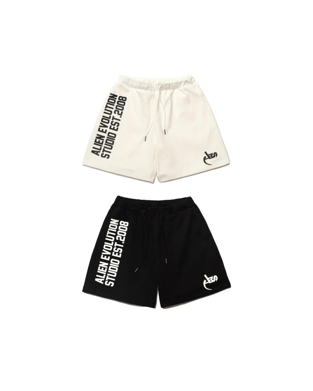 AES CLASSIC LOGO DRAWSTRING COTTON SHORTS 兩色