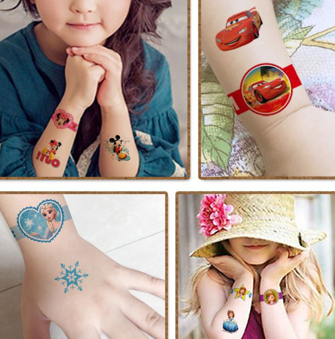 迪士尼卡通纹身贴纸套装