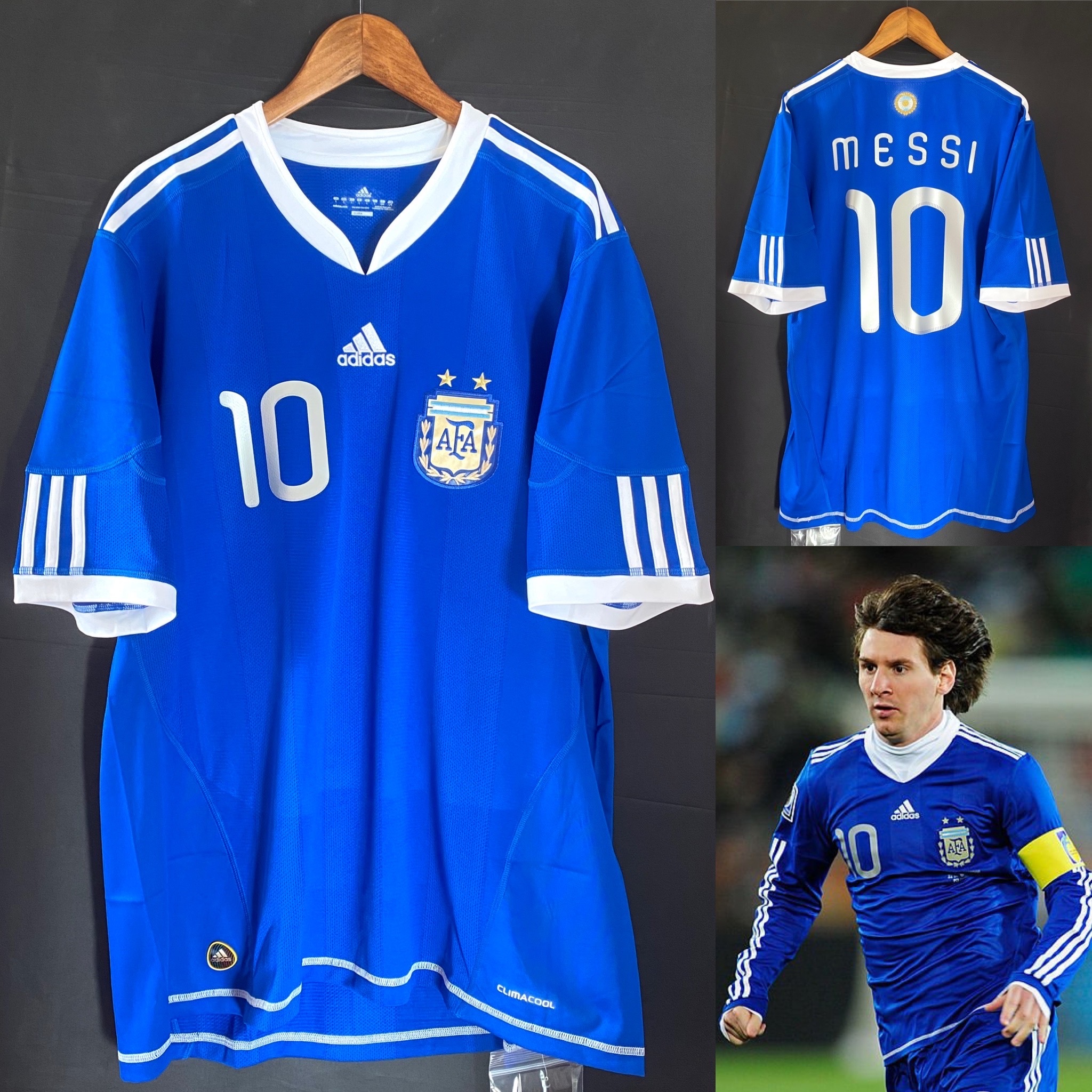 Argentina 2010 World Cup Away official shirt #10 MESSI