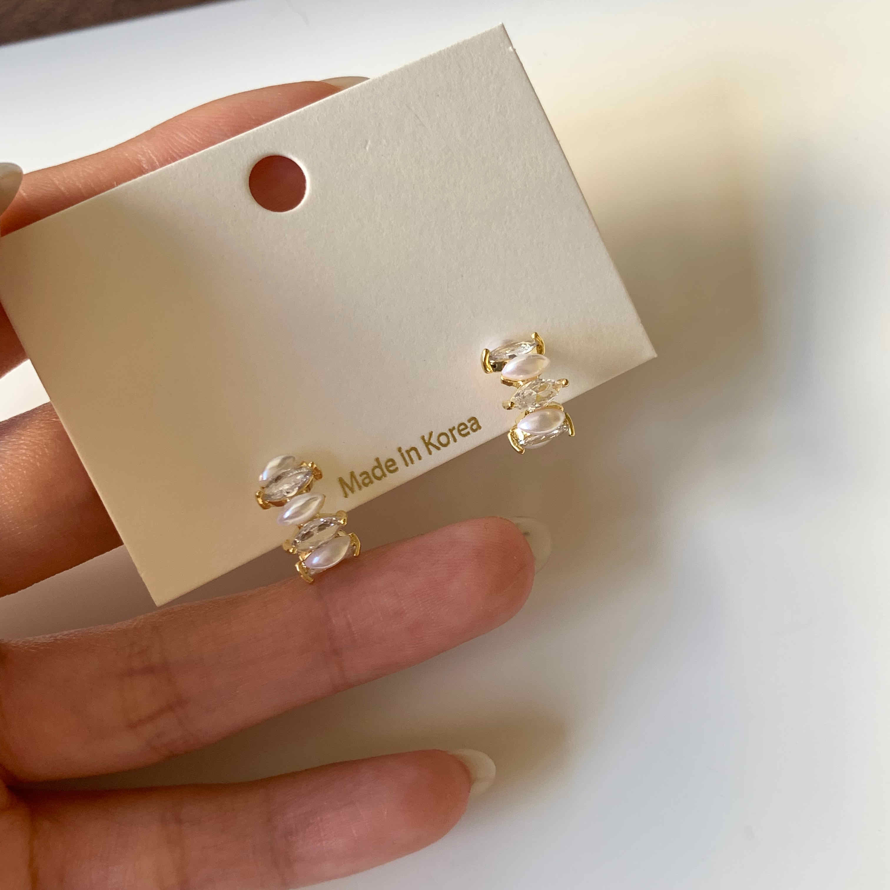 🇰🇷許願池 耳環 純銀針