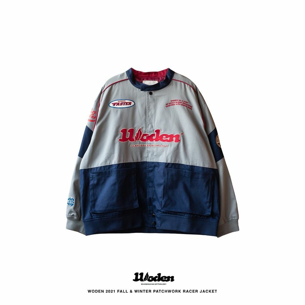 WODEN 2021 FALL & WINTER PATCHWORK RACER JACKET