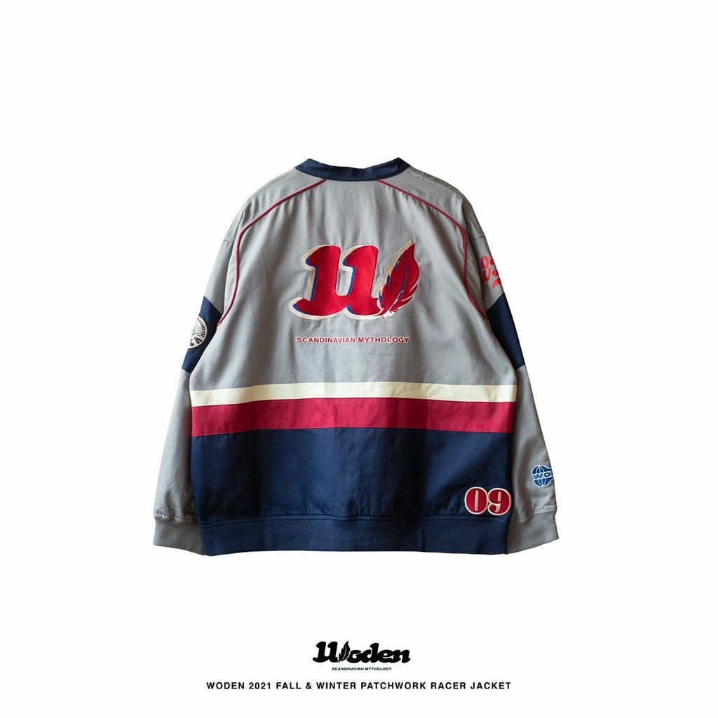 WODEN 2021 FALL & WINTER PATCHWORK RACER JACKET