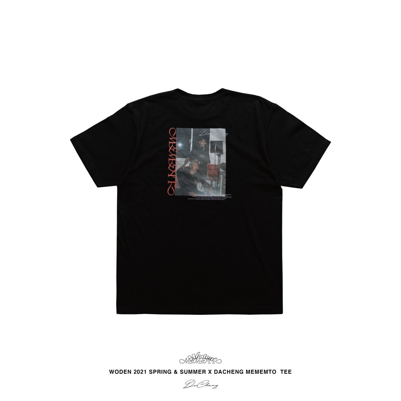WODEN X 大成DACHENG《記憶碎片 MEMEMTO》DACHENG MEMEMTO tee 黑 (4/16發售)
