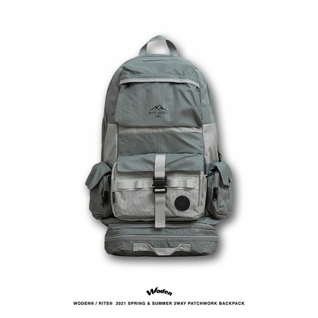 WODEN® / RITE® 2021 Spring & Summer PAtchwork 3way Backpack 綠色款