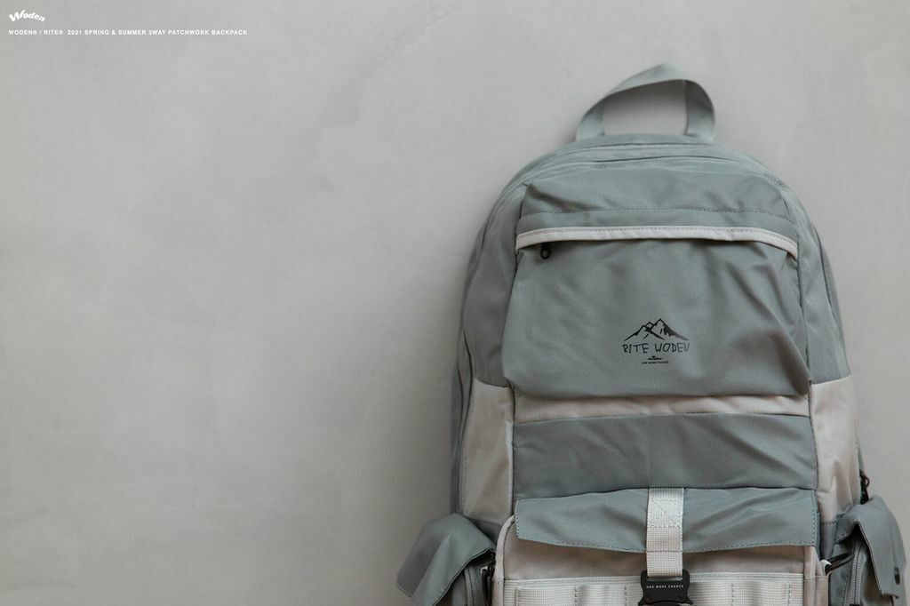 WODEN® / RITE® 2021 Spring & Summer PAtchwork 3way Backpack 綠色款