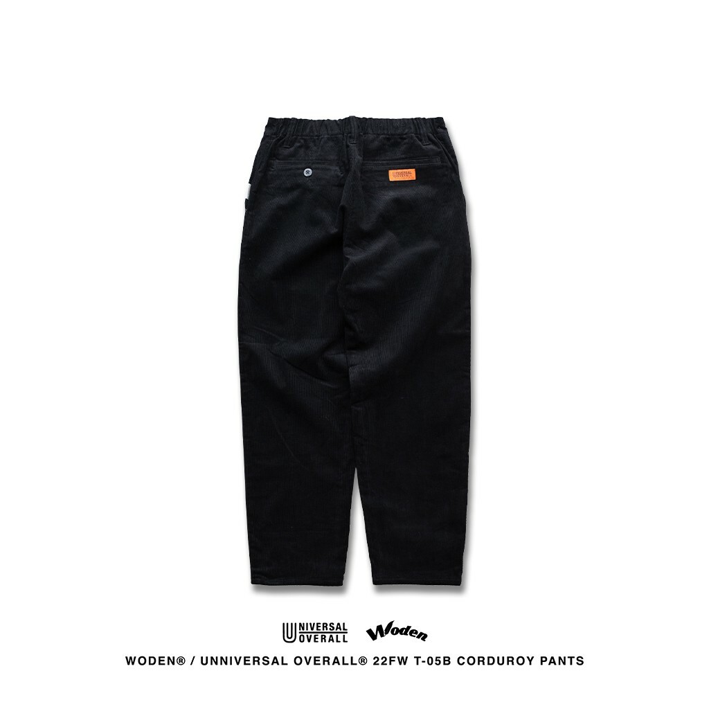 WODEN X Universal Overall T-05B Corduroy Pants 燈芯絨長褲 (黑色款)