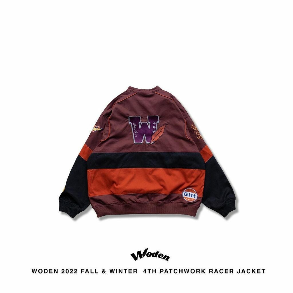 WODEN 2022 Fall & Winter 4th Patchwork Racer Jacket