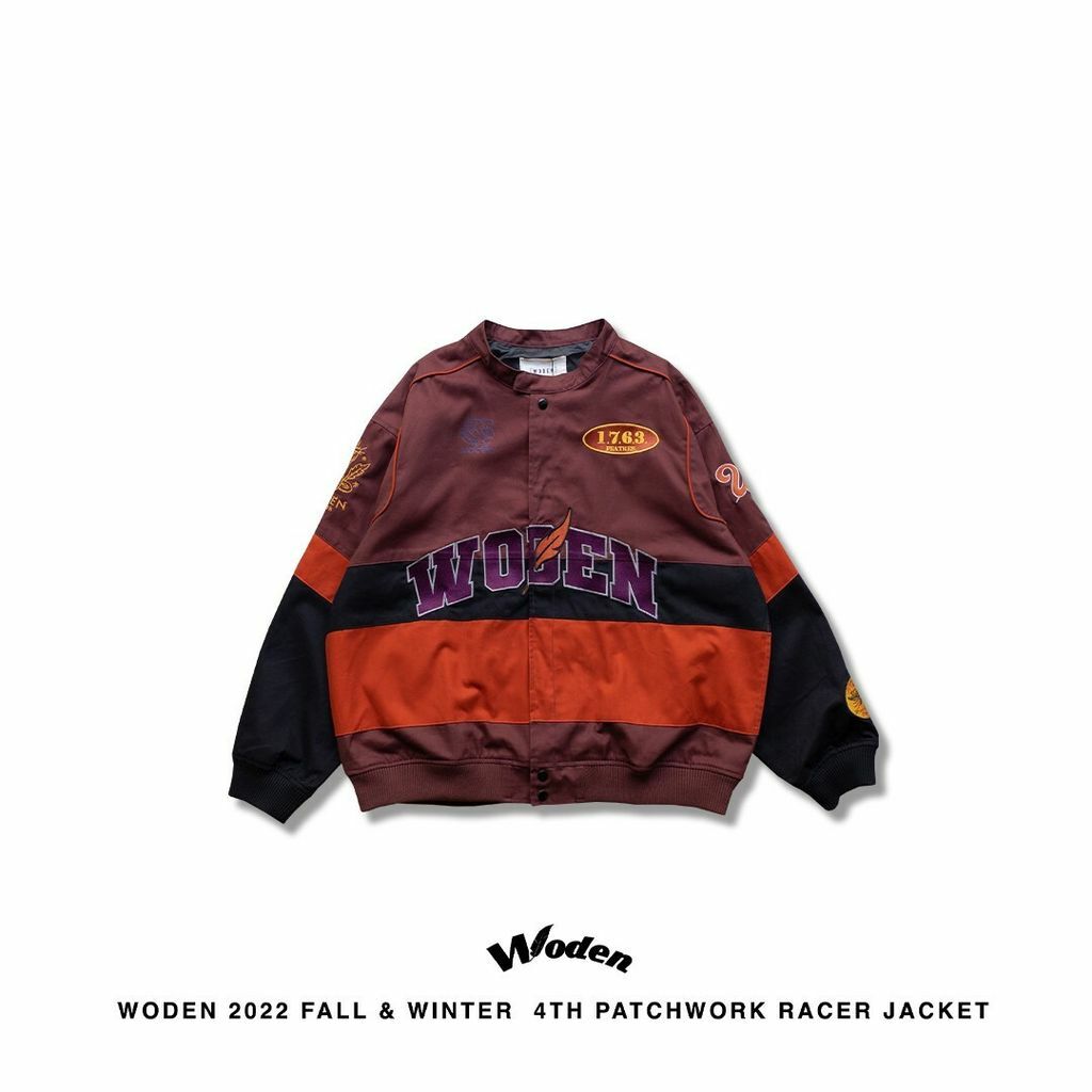 WODEN 2022 Fall & Winter 4th Patchwork Racer Jacket