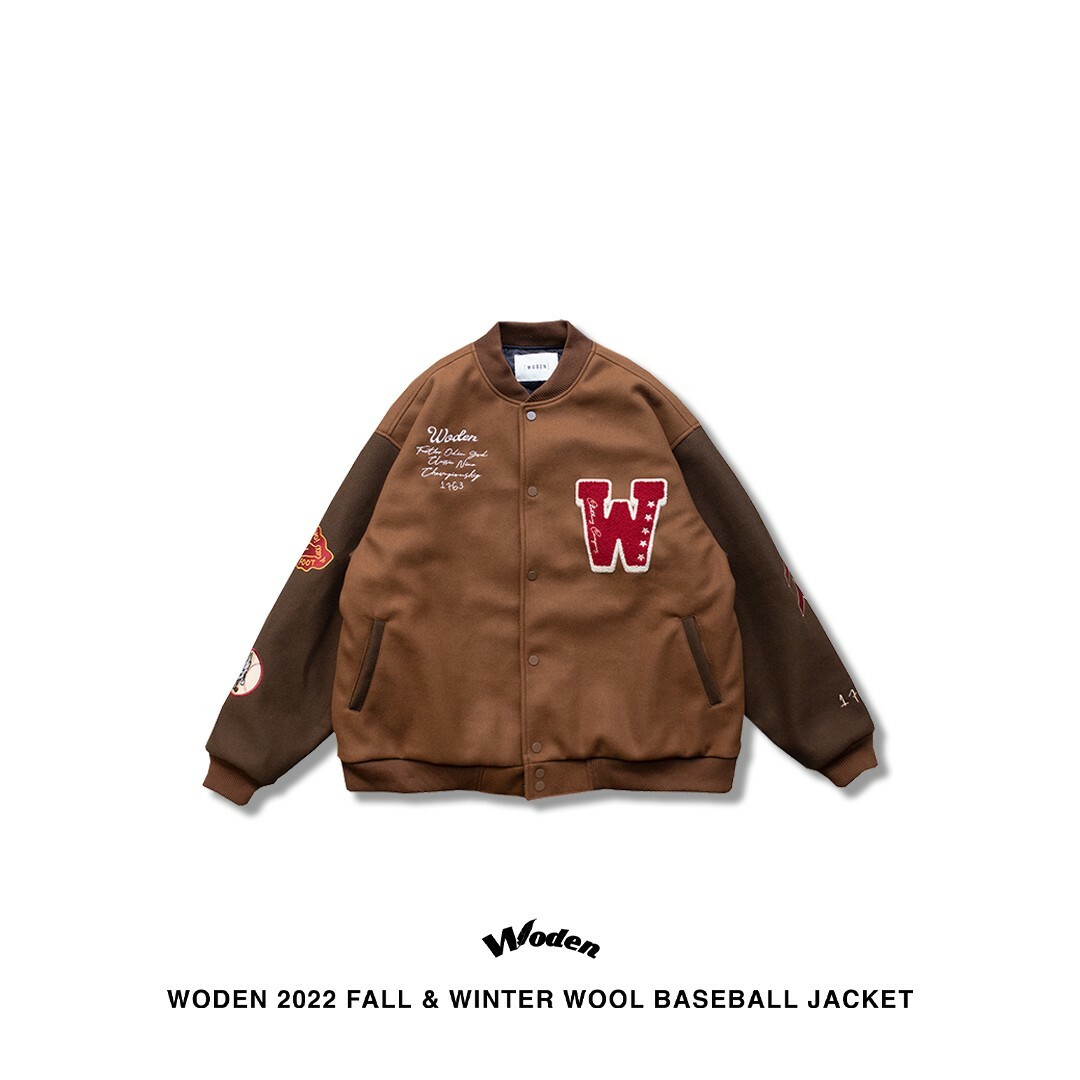 WODEN 2022 Fall & Winter Wool Baseball Jacket