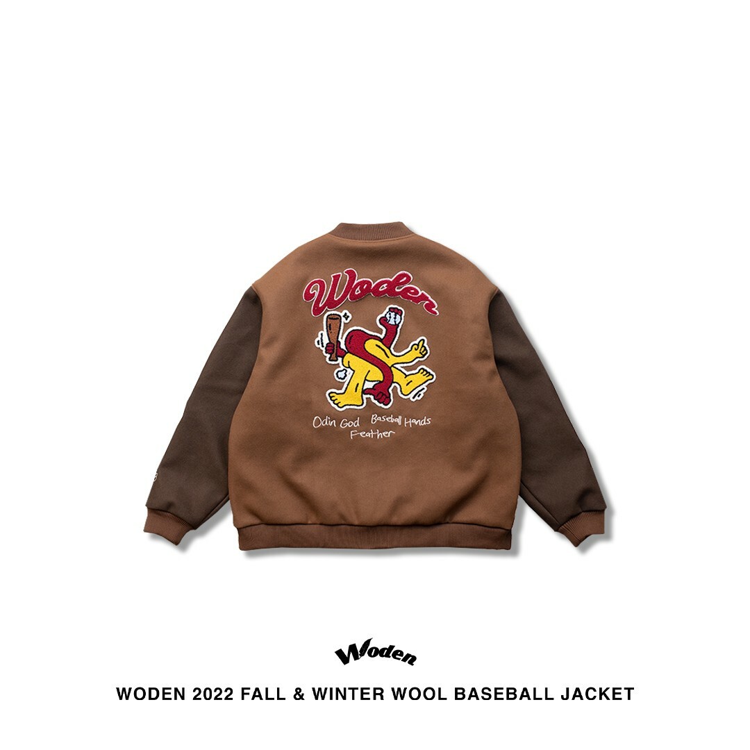 WODEN 2022 Fall & Winter Wool Baseball Jacket