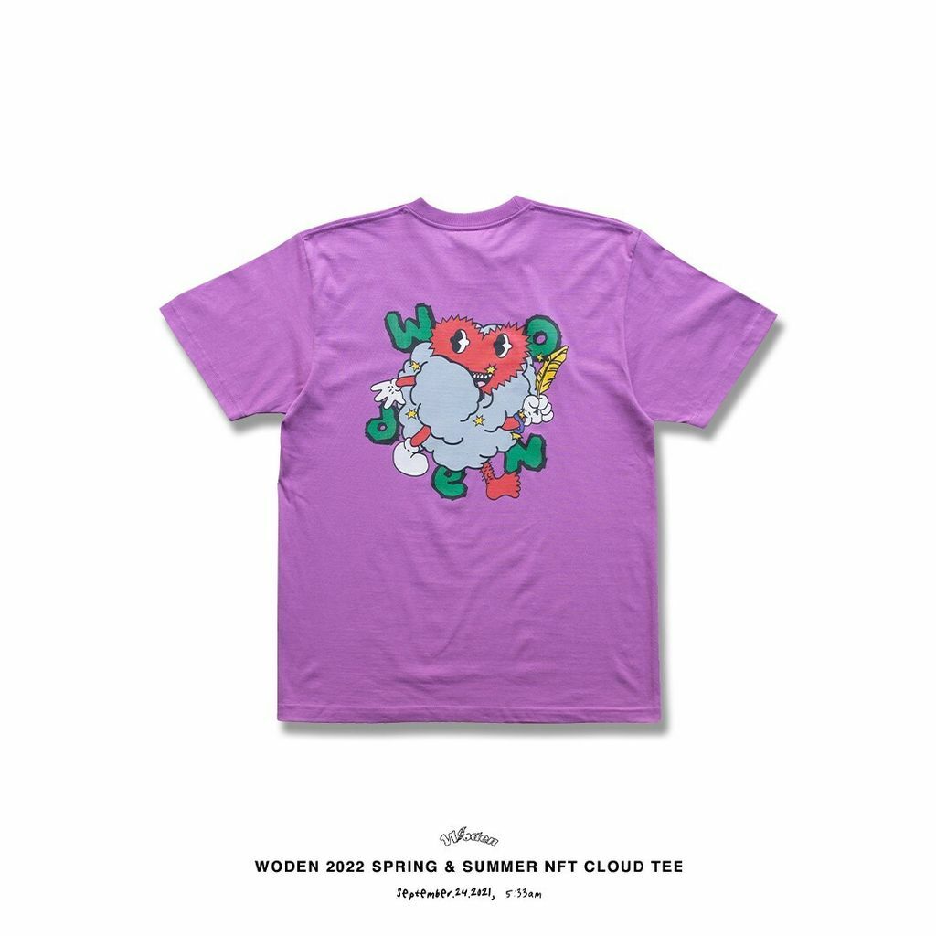 *最後現貨* WODEN 2022 Spring & Summer NFT Cloud tee (紫色款)