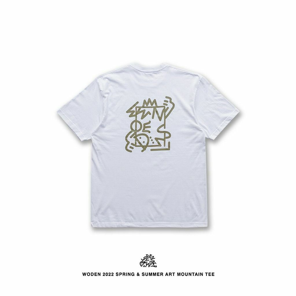 WODEN 2022 Spring & Summer Art Mountain Tee 白色款