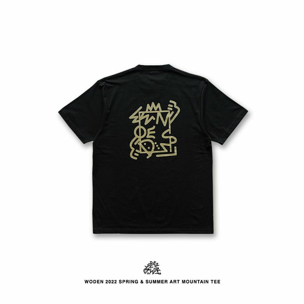 WODEN 2022 Spring & Summer Art Mountain Tee 黑色款