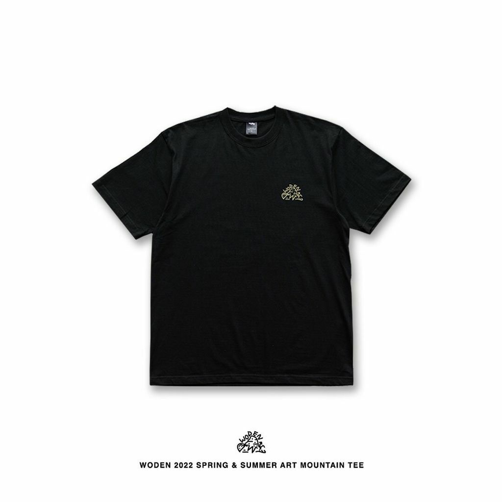 WODEN 2022 Spring & Summer Art Mountain Tee 黑色款