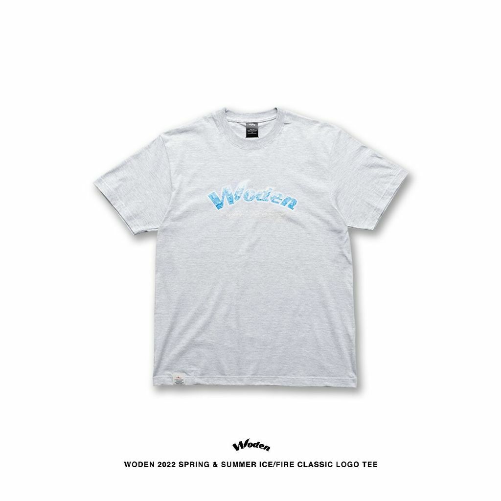 WODEN 2022 Spring & Summer ICE/FIRE Classic LOGO tee 灰