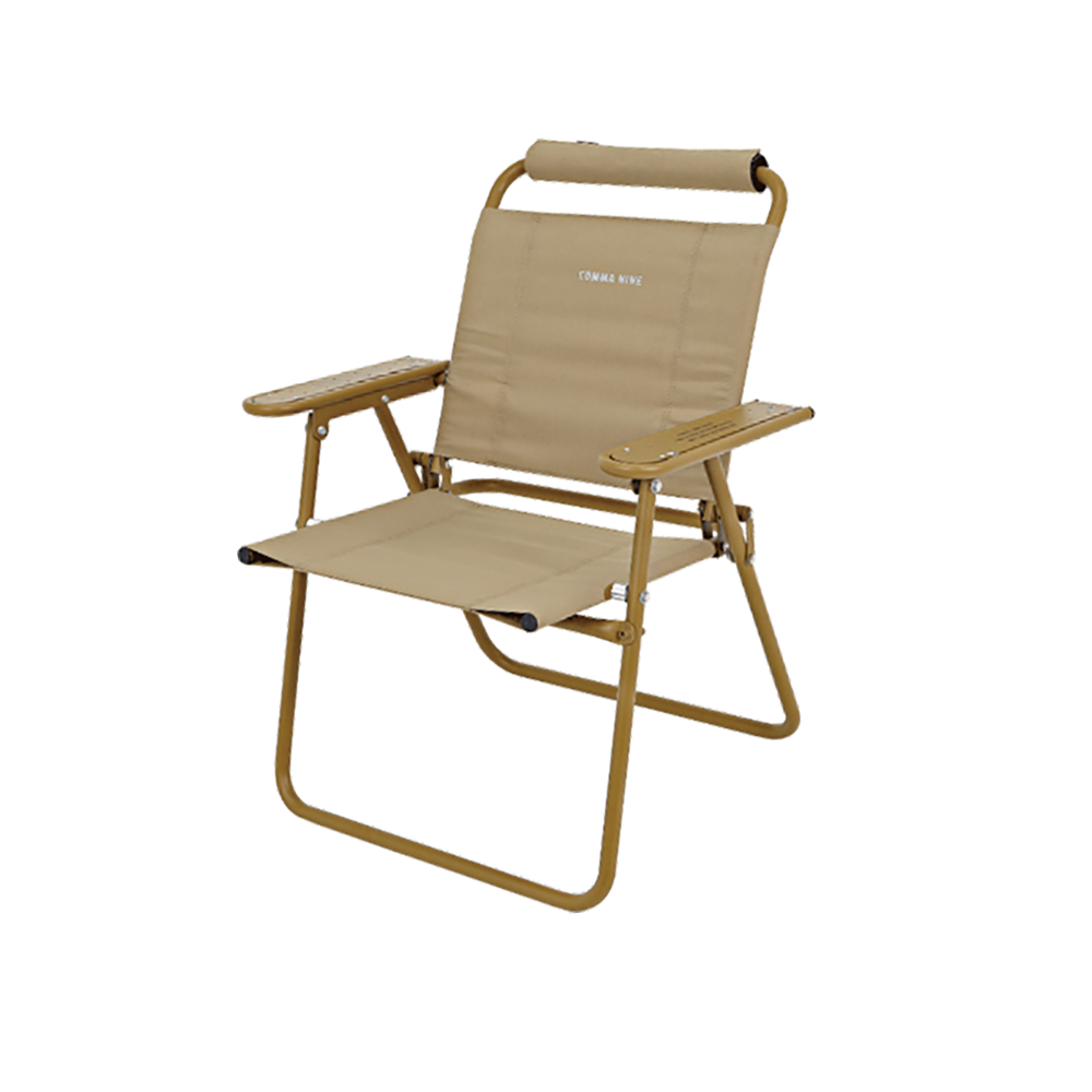 Comma Nine｜Nine One 摺疊露營椅｜卡其沙