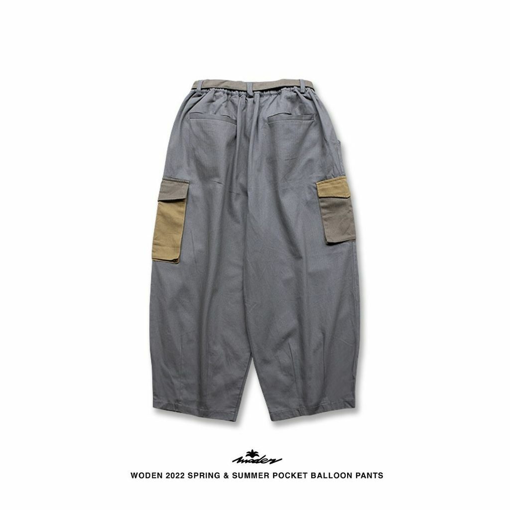 WODEN 2022 Spring & Summer Pocket Balloon Pants