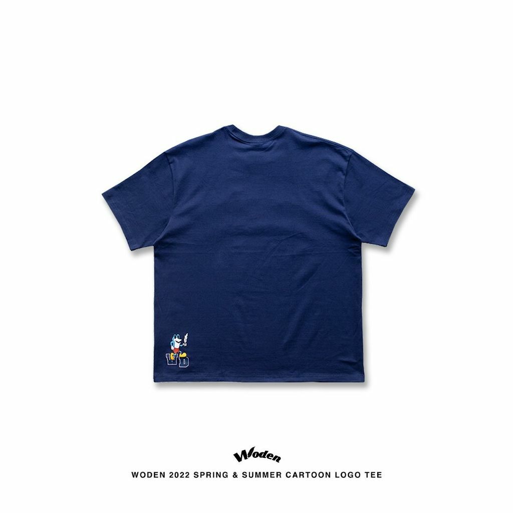 WODEN 2022 Spring & Summer Cartoon Logo tee 藍色