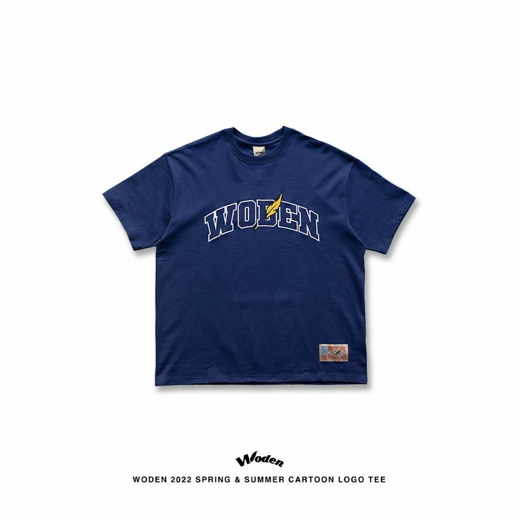 WODEN 2022 Spring & Summer Cartoon Logo tee 藍色