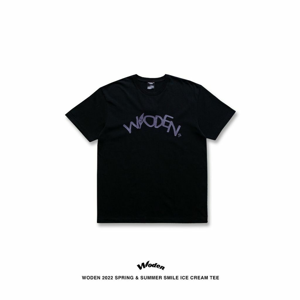 WODEN 2022 Spring & Summer Smile Ice Cream tee (黑色款)