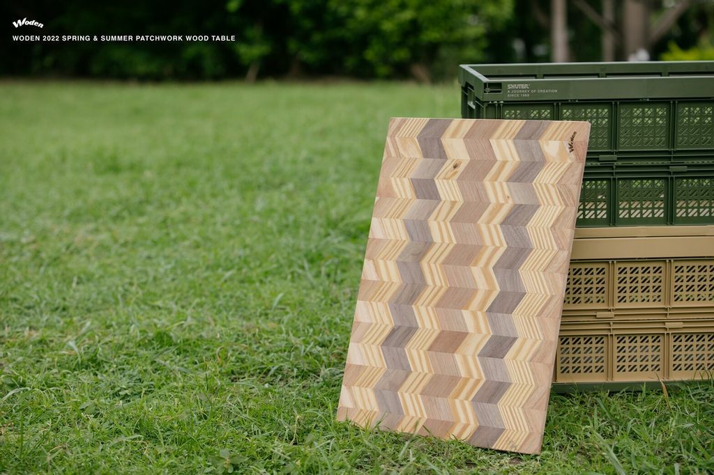 WODEN 2022 Spring & Summer Patchwork Wood Table 拼接木天板