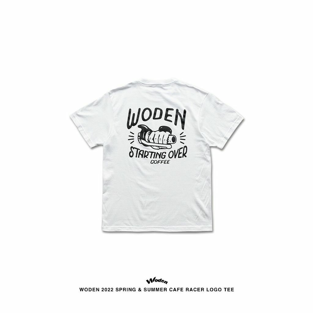 WODEN 2022 Spring & Summer Cafe Racer tee (白色款)