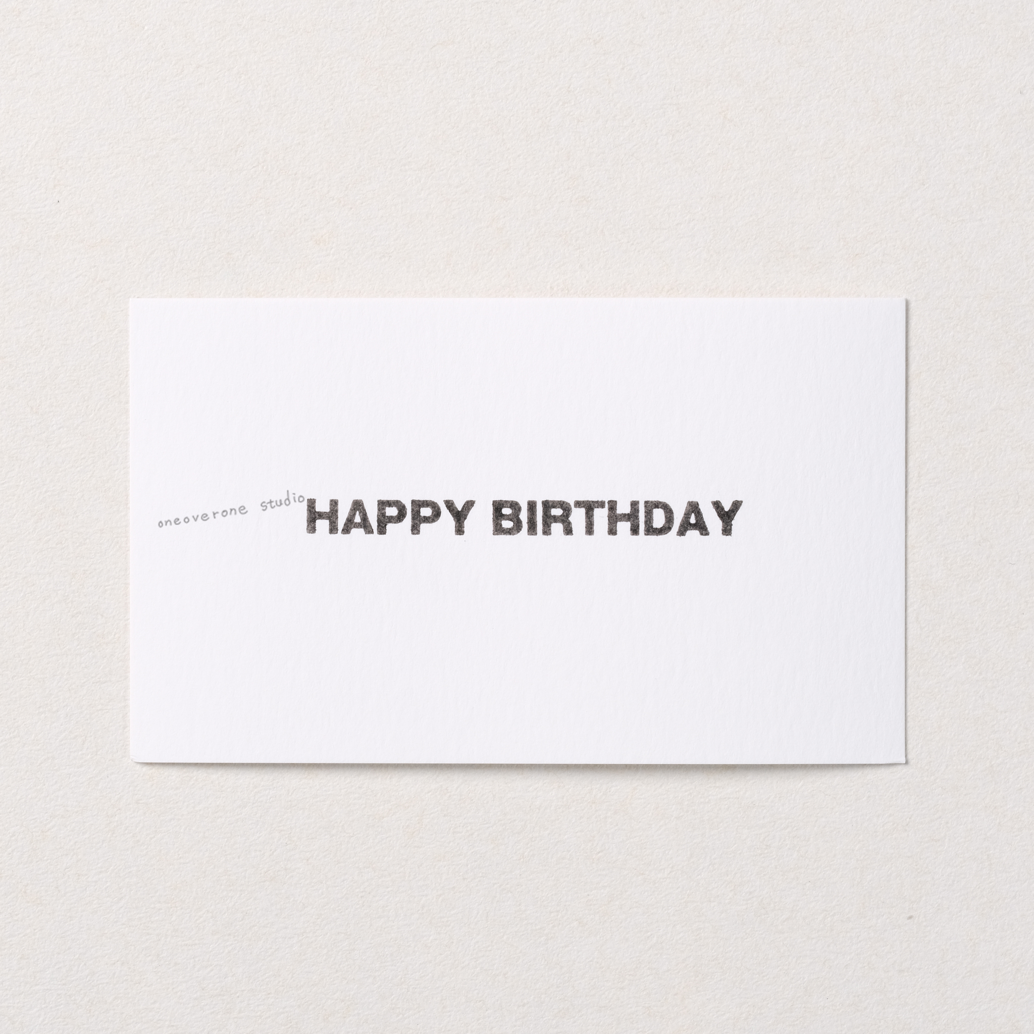 HAPPY BIRTHDAY 膠版印章｜一分之一工作室 台灣