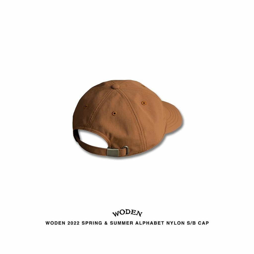 WODEN 2022 Spring & Summer Alphabet Nylon S/B Cap (棕色款)