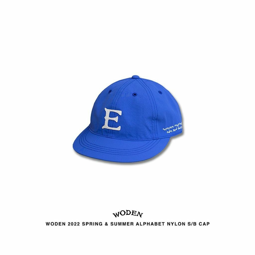 WODEN 2022 Spring & Summer Alphabet Nylon S/B Cap (藍色款)
