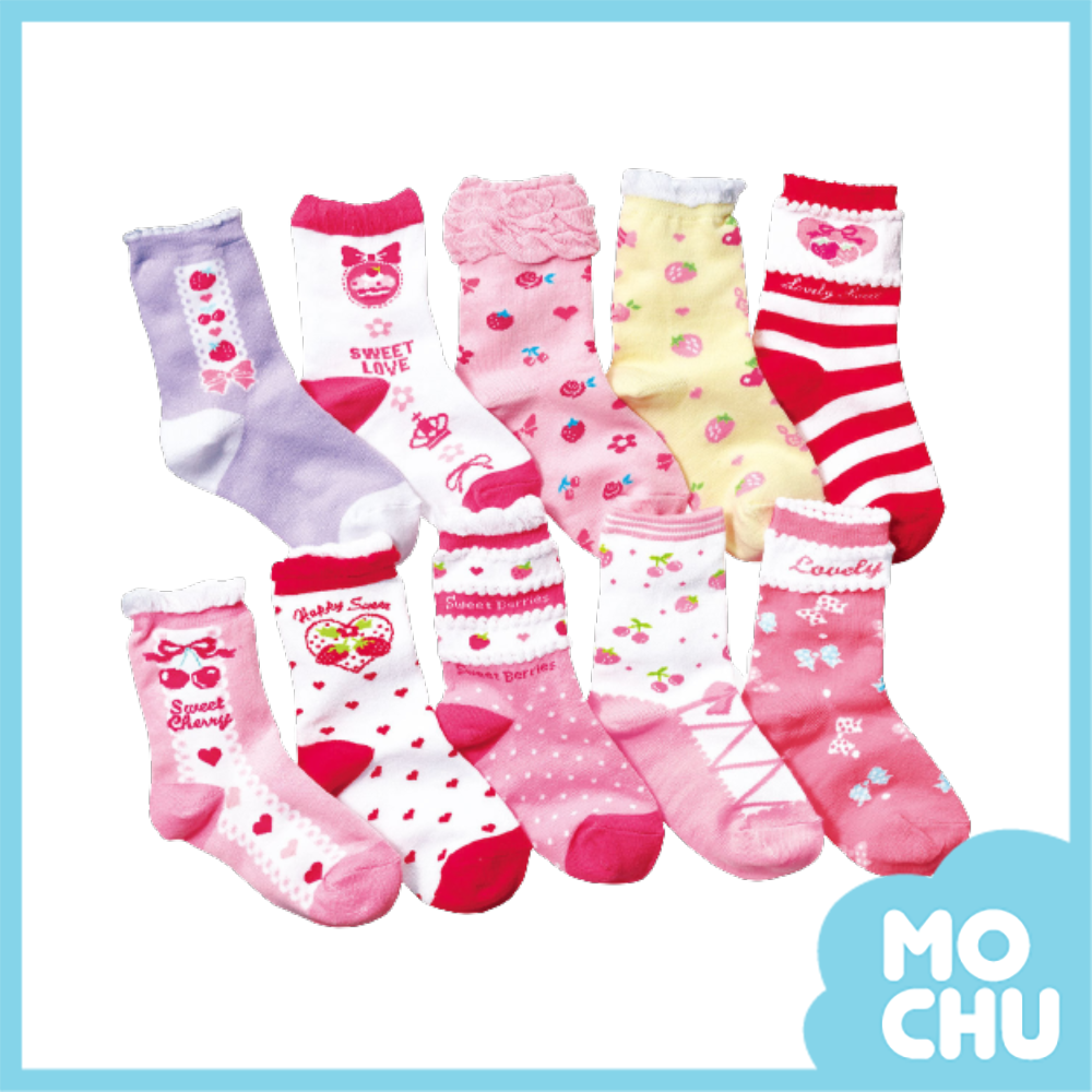 點點小櫻桃短襪十入組
