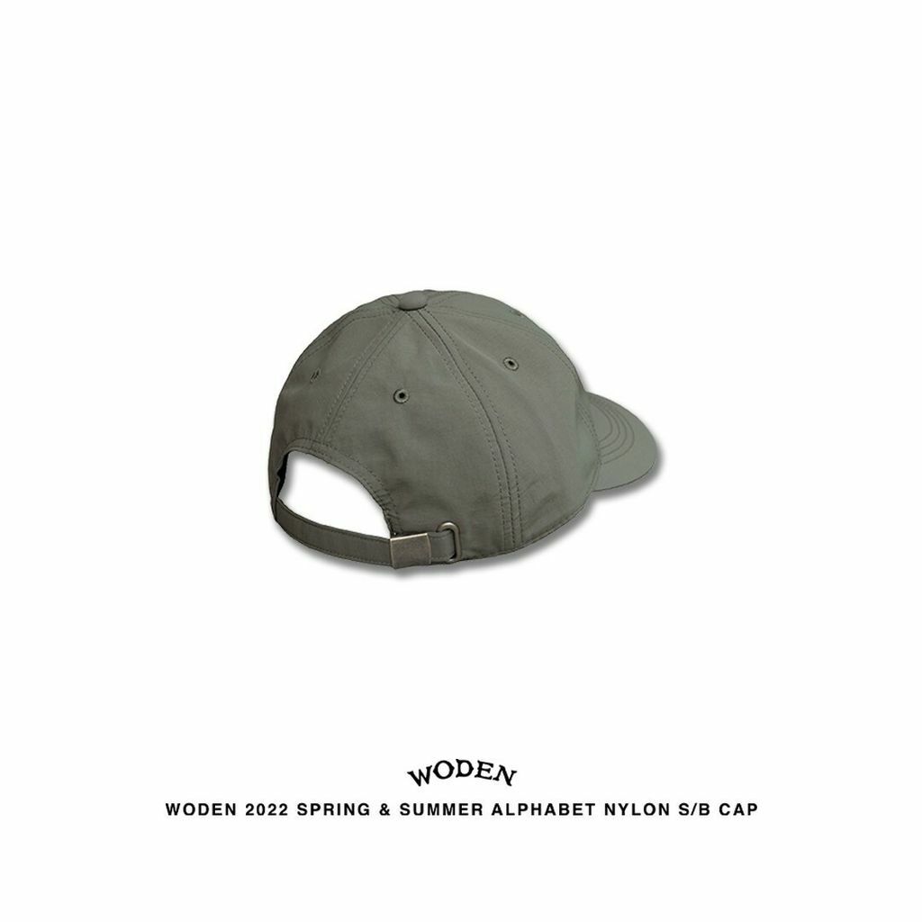 WODEN 2022 Spring & Summer Alphabet Nylon S/B Cap (綠色款)