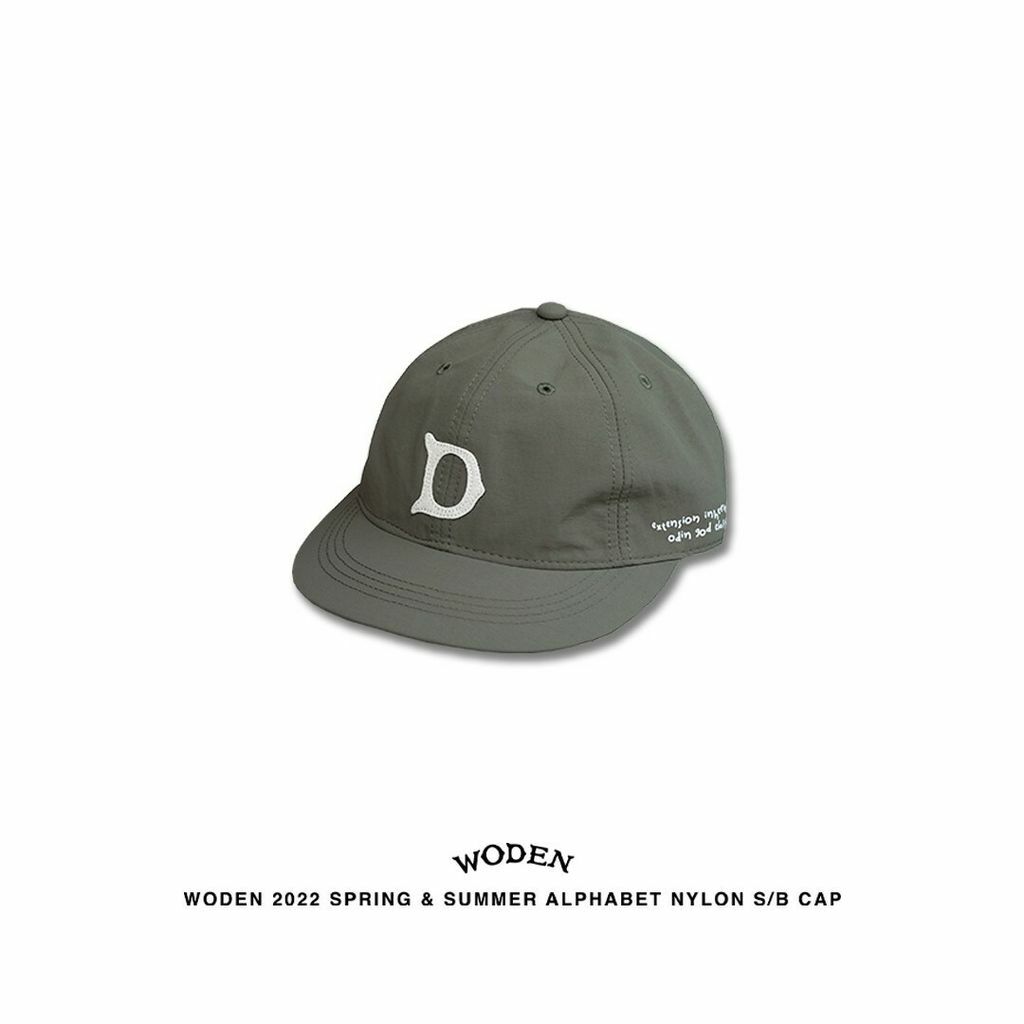 WODEN 2022 Spring & Summer Alphabet Nylon S/B Cap (綠色款)