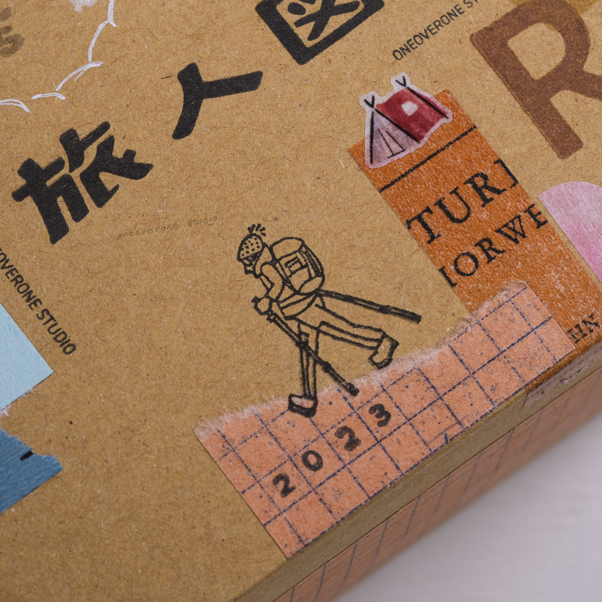 售完絕版 登山小人系列 膠版印章｜一分之一工作室 臺灣