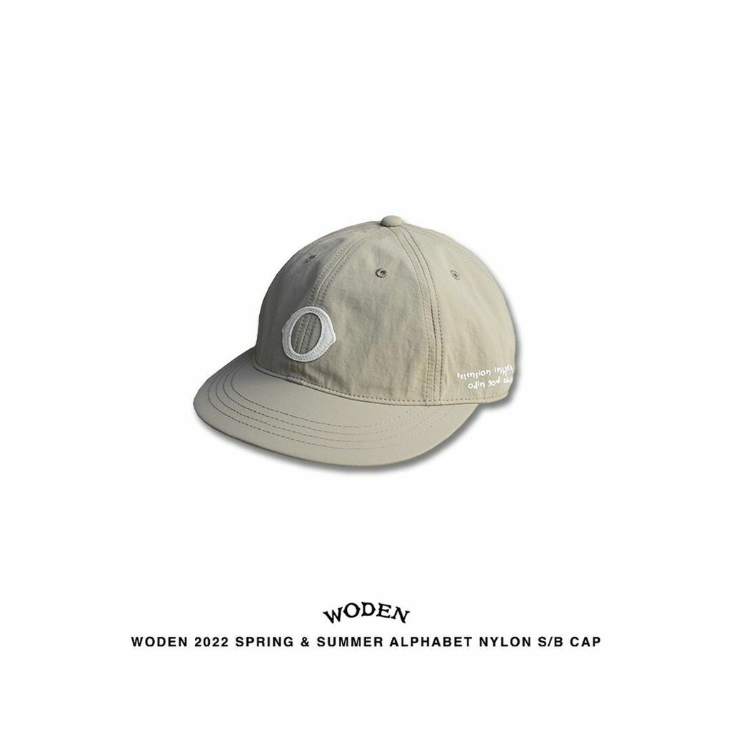 WODEN 2022 Spring & Summer Alphabet Nylon S/B Cap (米色款)